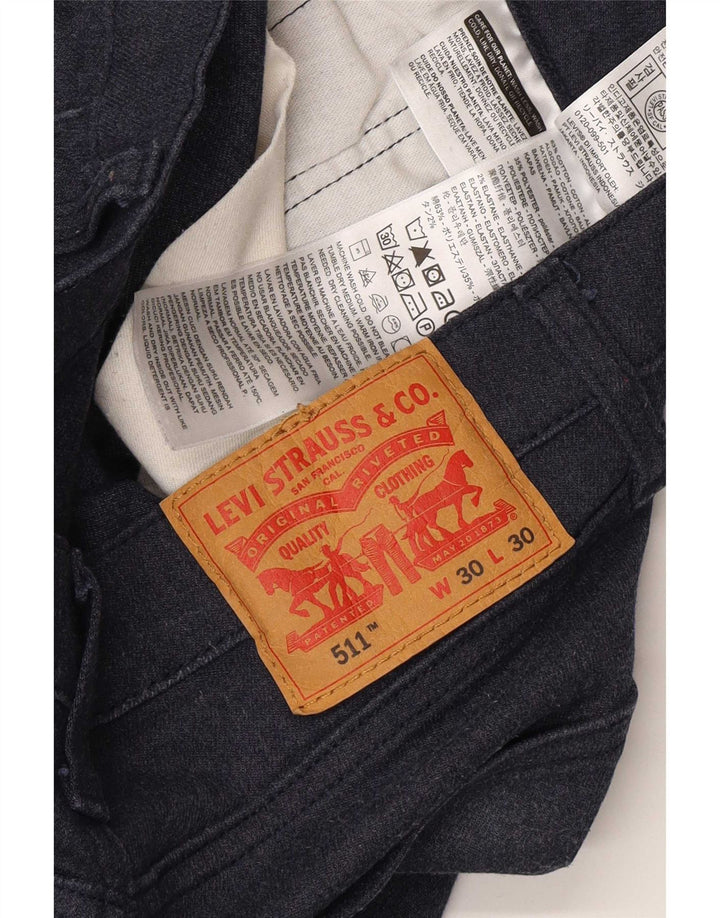 Levi's Jean Slim 511 Femme W30 L30 Bleu Marine Coton