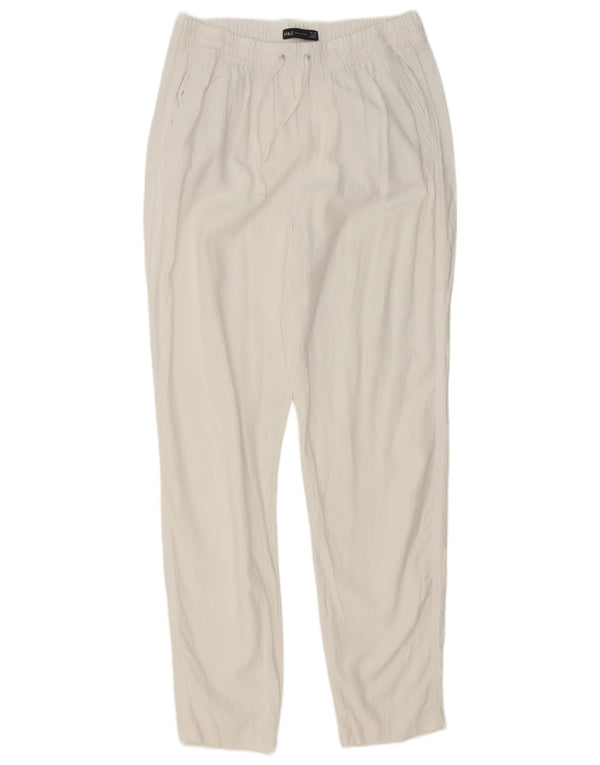 Marks & Spencer Pantalon chino fuselé pour femme UK 14 Large W32 L31 Blanc