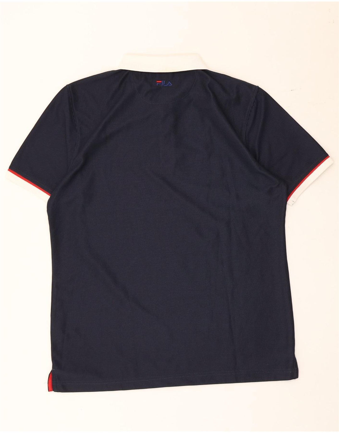 Fila Polo Homme Large Bleu Marine Colorblock Polyester