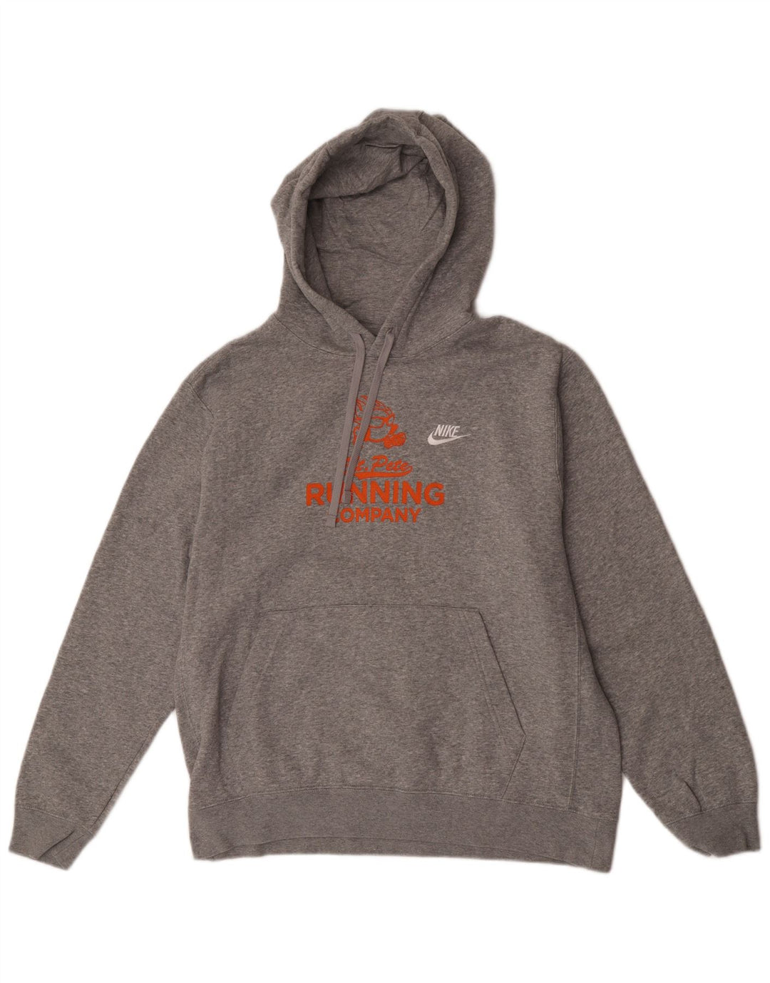 Nike Pull à capuche graphique pour homme en coton gris Taille L