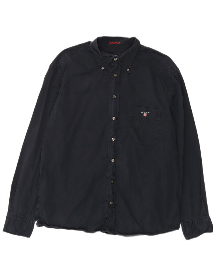 Gant Chemise Homme Large Bleu Marine Coton