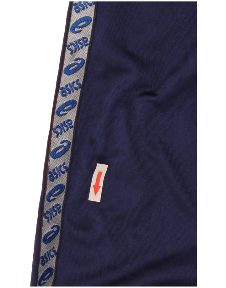 Asics Veste de Survêtement Graphique Homme XL Bleu Marine Colorblock