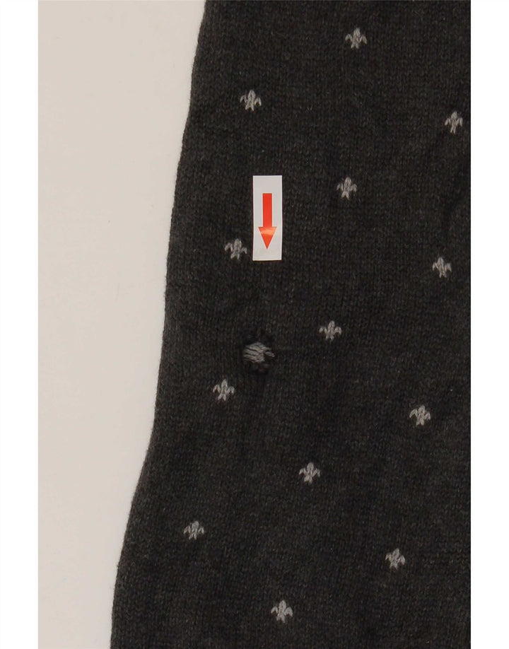 Chaps Pull col bateau pour homme en coton Fair Isle Gris Taille S
