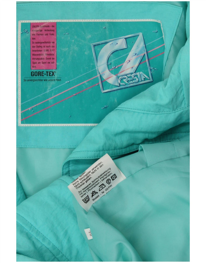 CRESTA Veste de ski surdimensionnée Gore-Tex pour femme EU 40 Coton turquoise moyen