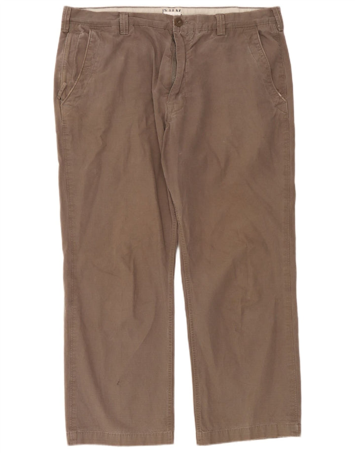 Marks & Spencer Pantalon Chino Droit Blue Harbor Homme W40 L27 Gris