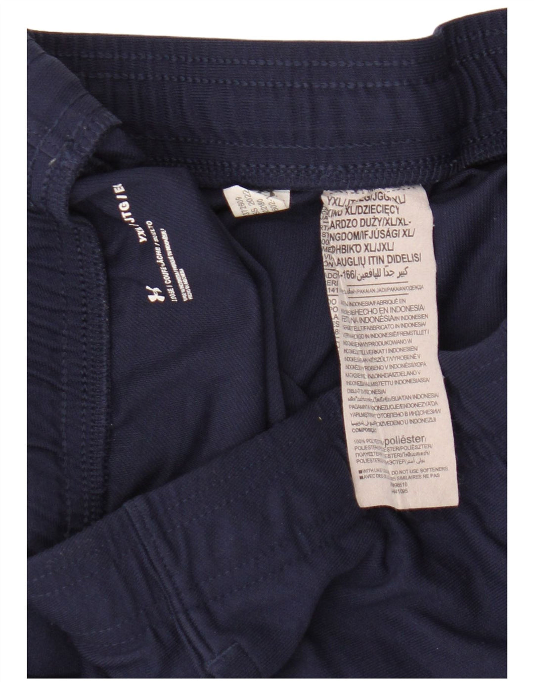 Under Armour Pantalon de Survêtement Garçon 13-14 ans XL Bleu Marine Polyester