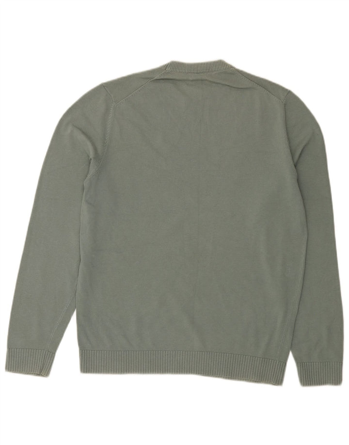Massimo Dutti Pull Col Rond Homme Vert Moyen