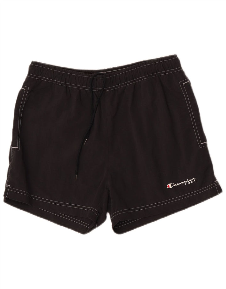 Champion Short de Bain Homme Petit Nylon Noir