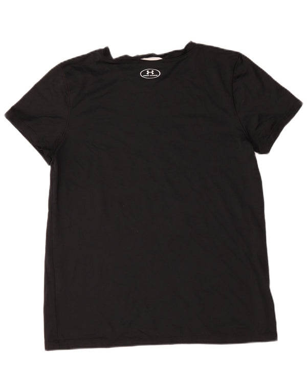 Under Armour T-shirt graphique pour femme UK 14 Noir moyen