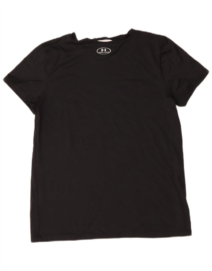 Under Armour T-shirt graphique pour femme UK 14 Noir moyen