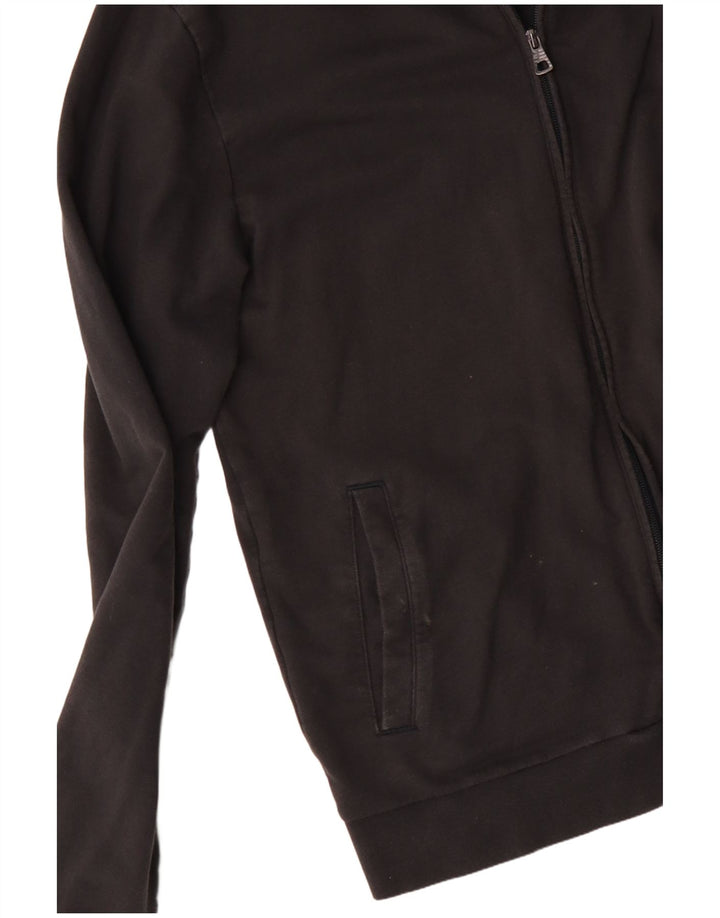 Emporio Armani Veste de survêtement pour homme en coton noir moyen