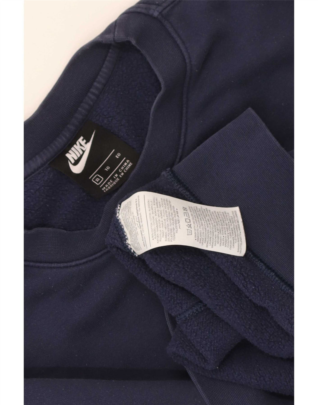Nike Homme Sweatshirt Jumper XL Bleu Marine Coton