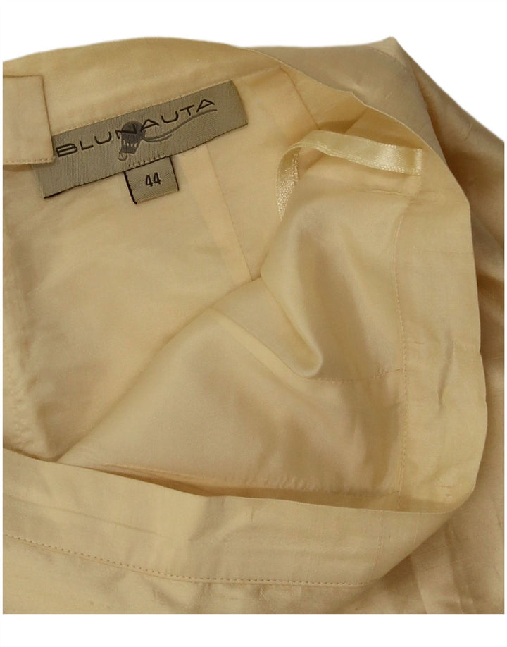 Blunauta Femme Jupe Droite IT 44 Medium W28 Acétate Beige