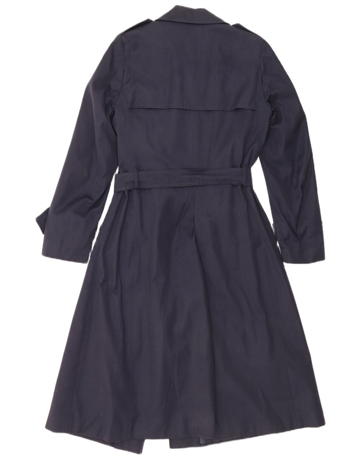 Trench Femme Vintage IT 48 XL Polyamide Bleu Marine