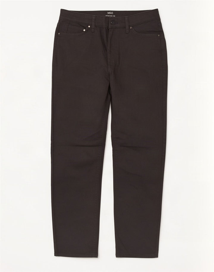 Marks & Spencer Jean droit femme W30 L29 coton gris