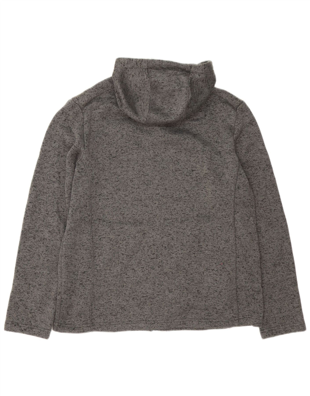 Mountain Warehouse Pull à capuche zippé pour homme XL en polyester moucheté gris