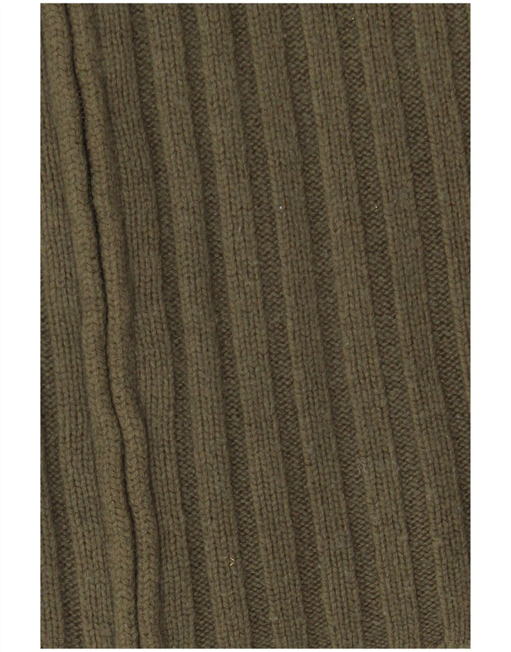 Levi's Cardigan Zippé Homme Large Kaki Lambswool