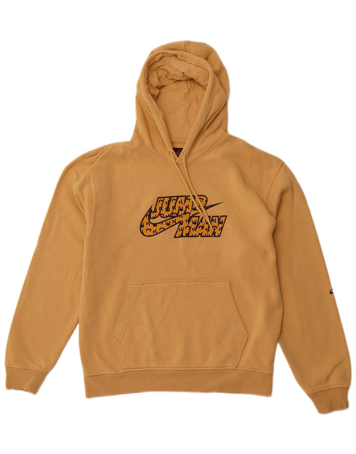 JORDAN Pull à capuche graphique pour homme Petit coton jaune