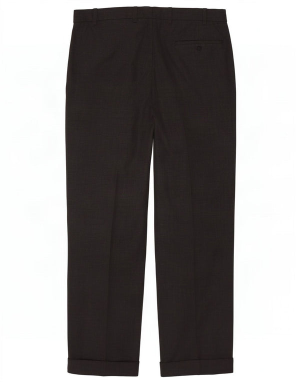 Marks & Spencer Pantalon de costume extensible pour homme W36 L31 Gris Polyester