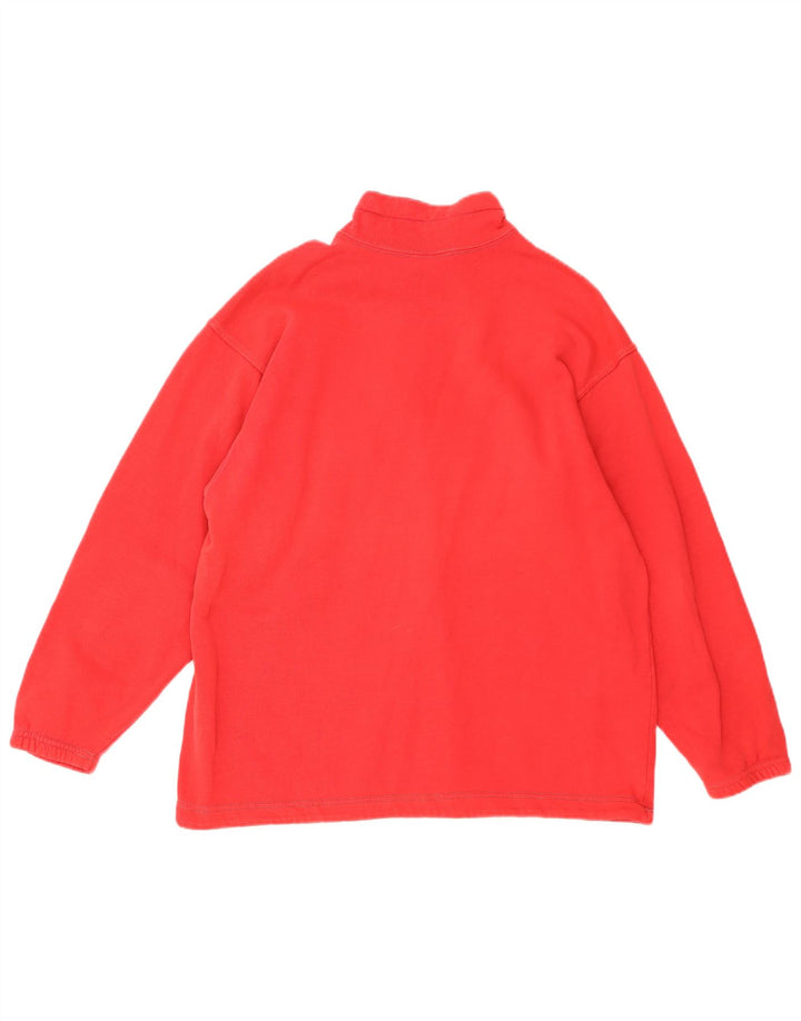 Champion Sweat-shirt graphique à col zippé pour homme, petit rouge