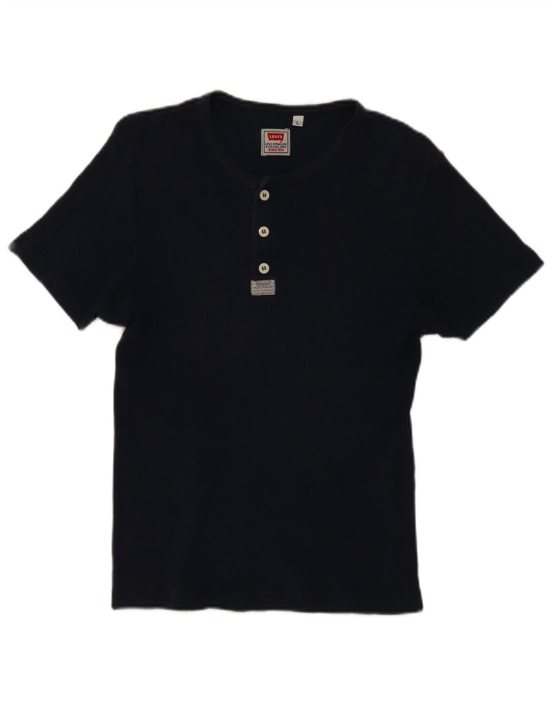 Levi's T-Shirt Femme UK 14 Large Bleu Marine