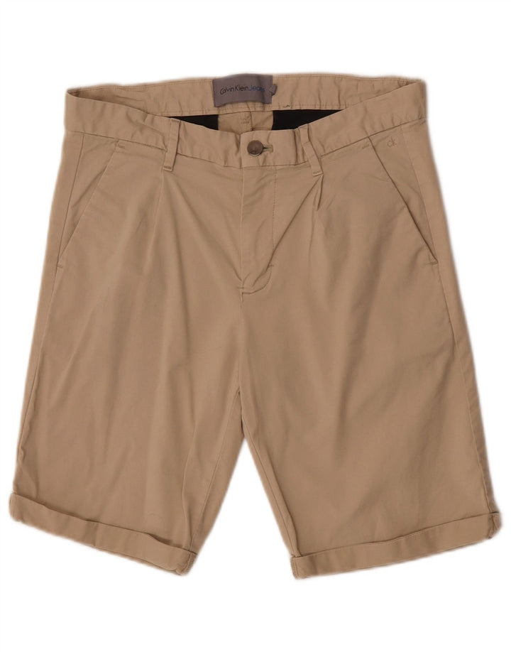 Calvin Klein Short Chino Homme W30 Coton Beige Moyen