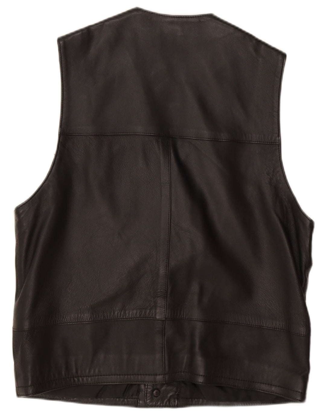 Gurtex Gilet en cuir pour homme IT 48 Cuir noir moyen