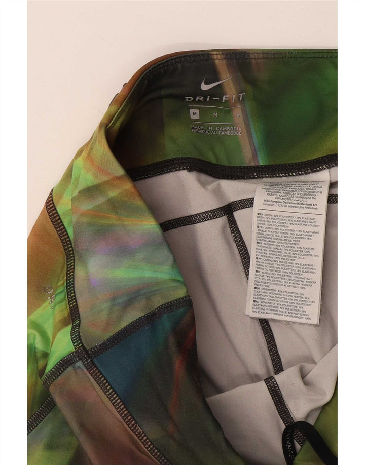 Nike Legging Capri Dri Fit pour femme UK 14 Medium Multicolore Tie Dye