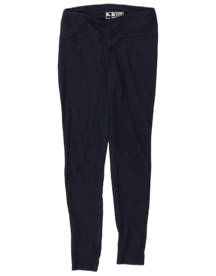 NEW BALANCE Leggings Femme UK 8 Small Bleu Marine Polyester