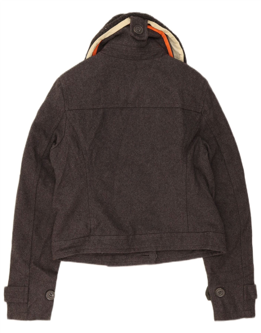 Superdry Veste Bomber Femme UK 14 Laine Gris Moyen