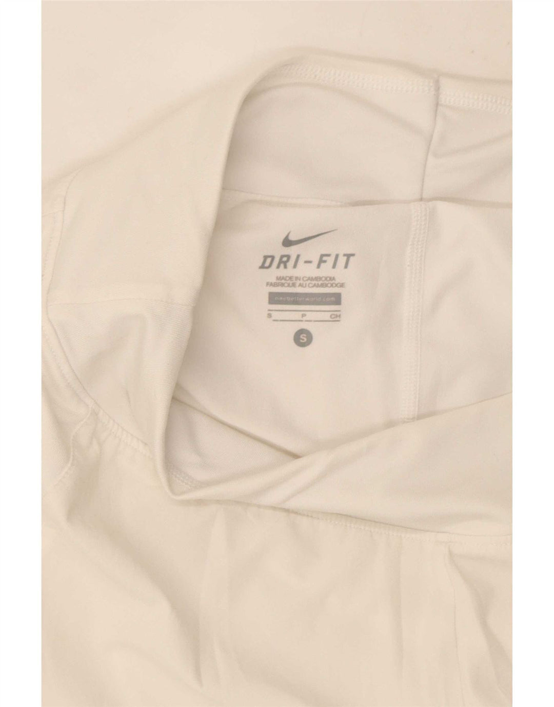 Nike Short de sport Dri Fit pour femme UK 10 Petit Blanc