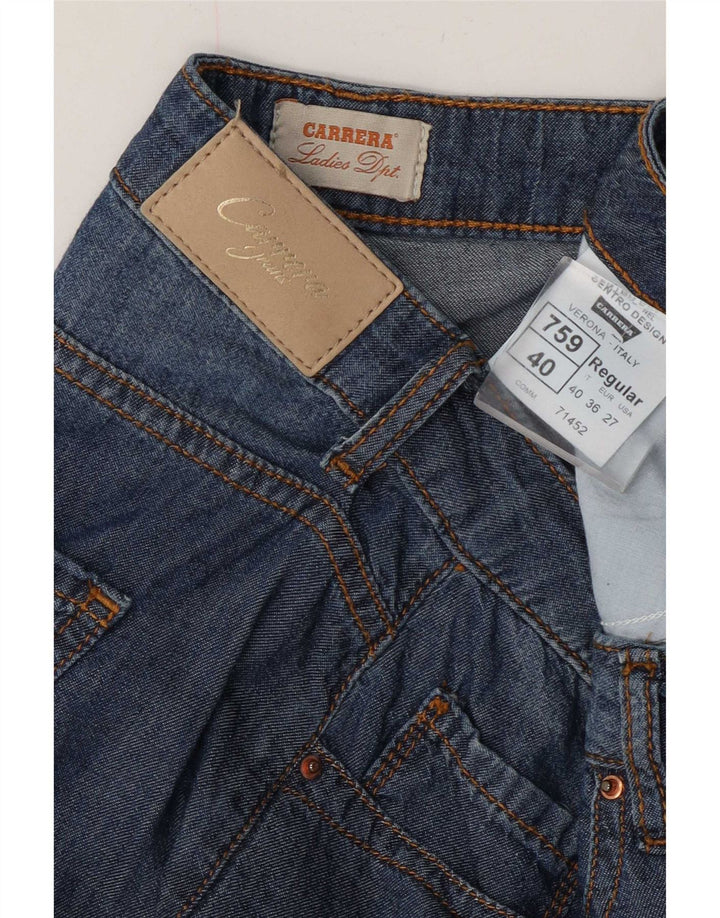Carrera Femme Short En Jean W27 Petit Bleu Coton