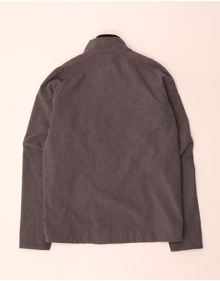 Hummel Veste coupe-vent graphique pour homme UK 40 Large Gris Polyester