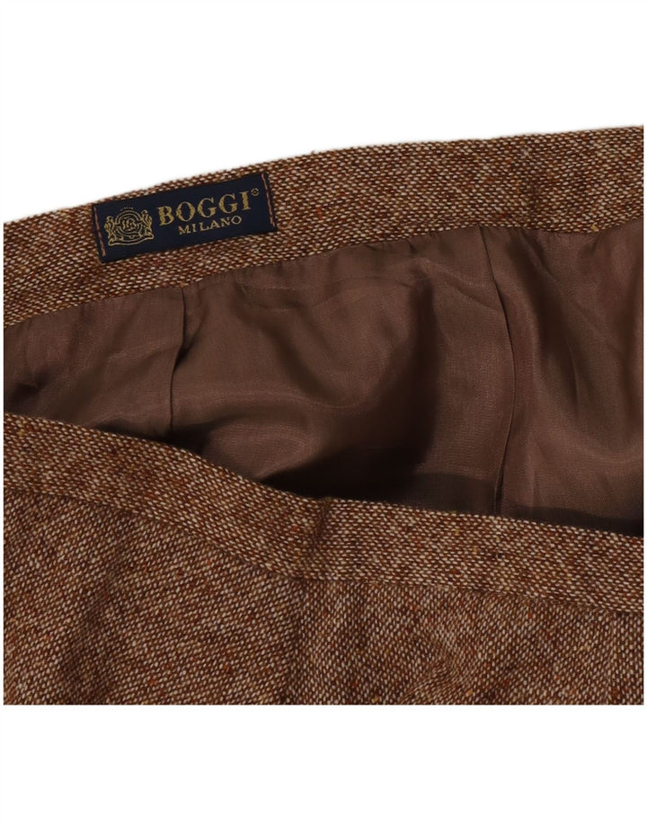 Boggi Jupe Droite Femme W28 Marron Moyen