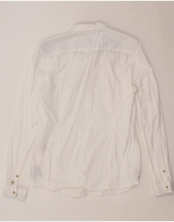 GAASTRA Womens Graphic Shirt UK 14 Large White Cotton Vintage Gaastra and Second-Hand Gaastra from Messina Hembry 