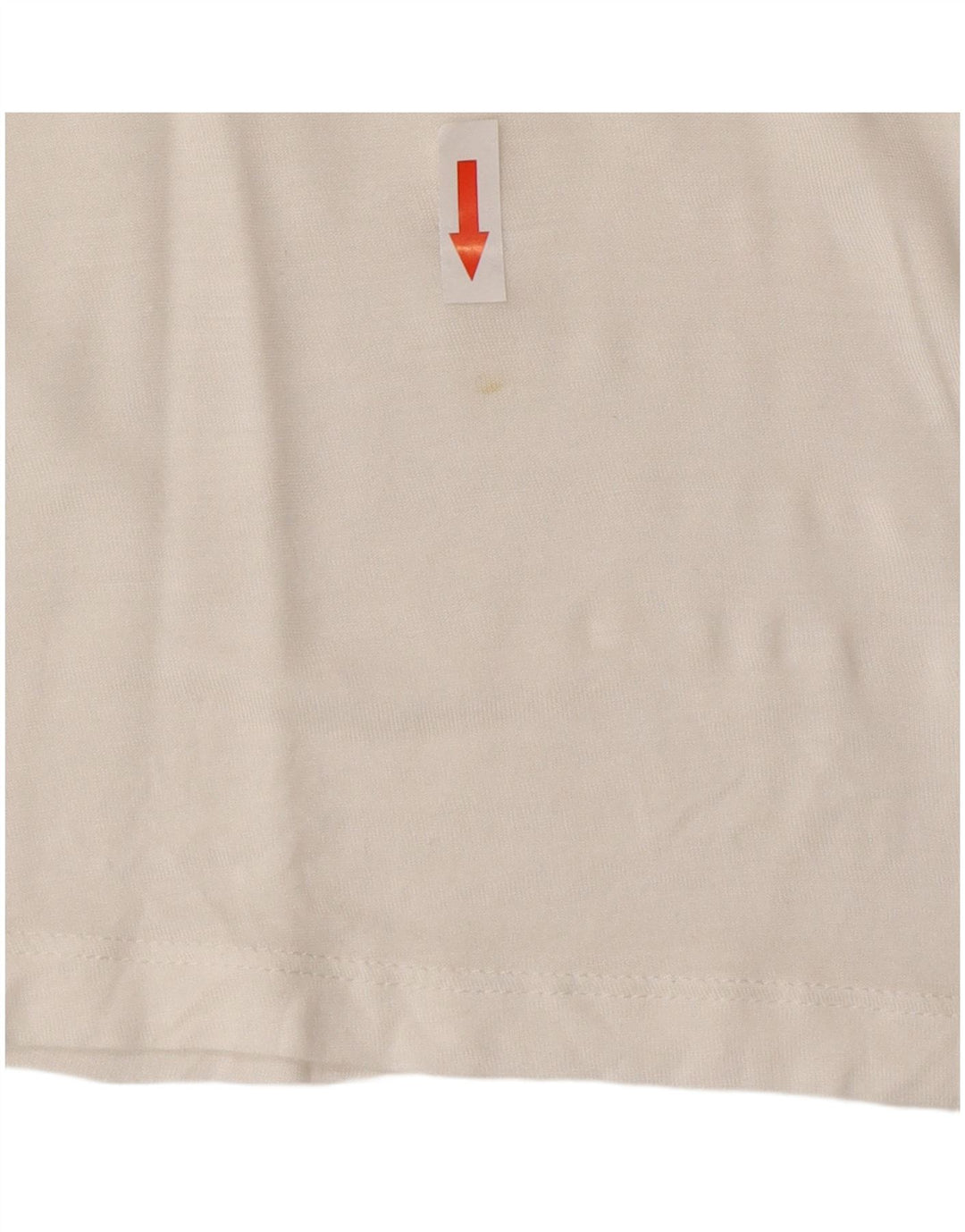 Fila Femme T-Shirt Oversize UK 14 Medium Blanc Rayé