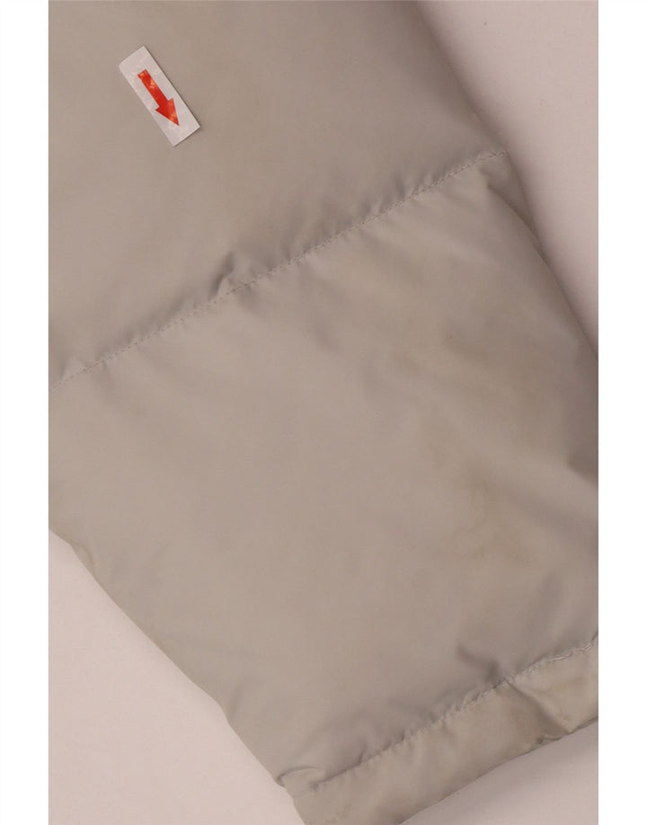Champion Veste matelassée à capuche pour homme UK 40 Large Gris Nylon