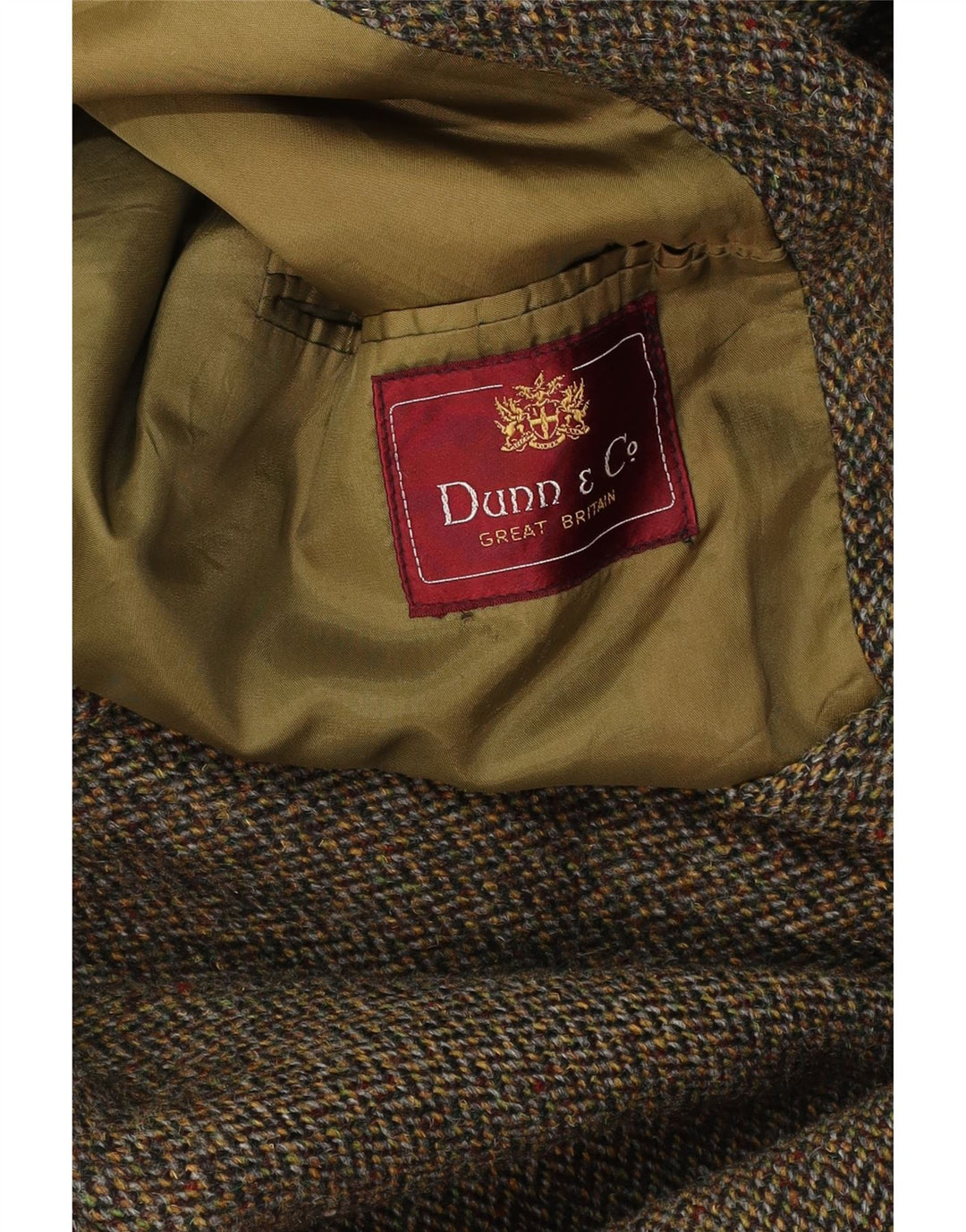 DUNN &CO Manteau pour homme UK 40 Grand chevrons kaki
