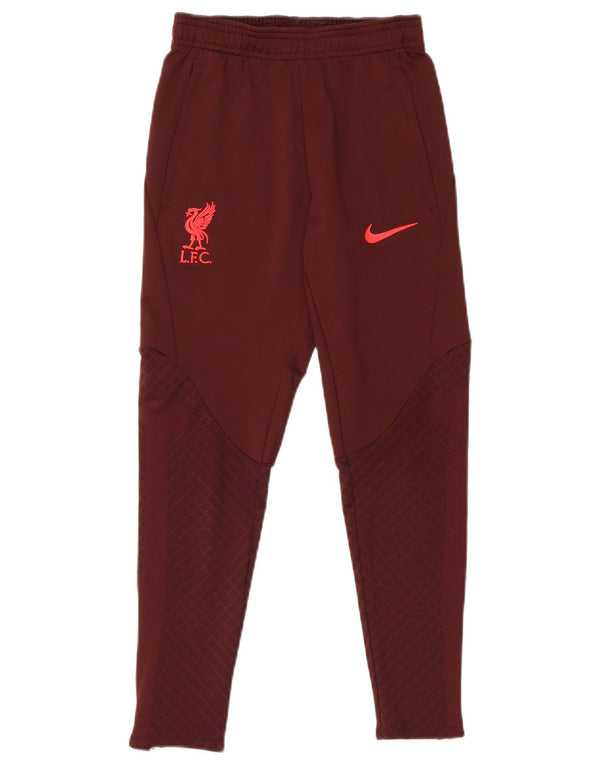 Nike Pantalon de survêtement coupe slim Liverpool pour garçon 8-9 ans Petit Bordeaux