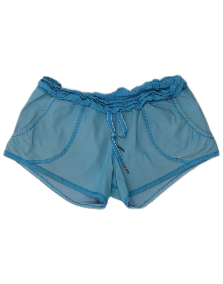 LULULEMON Short de sport femme US 6 bleu moyen polyester