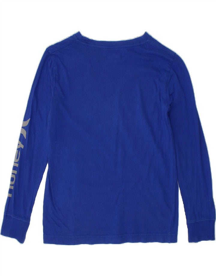 HURLEY Boys Graphic Top Long Sleeve 8-9 Years Small Blue Cotton Vintage Hurley and Second-Hand Hurley from Messina Hembry 