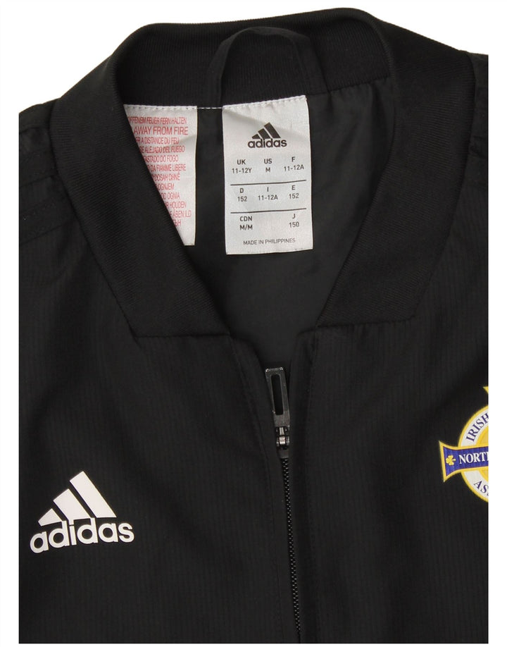 Veste de survêtement Adidas Garçon 11-12 ans Noir Polyester