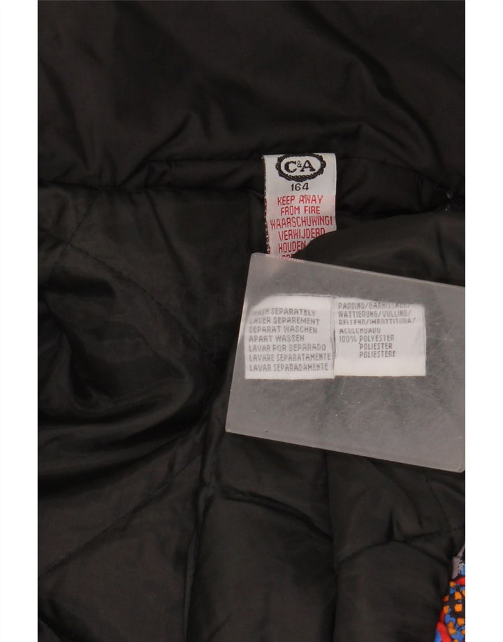 C&A Veste matelassée à capuche garçon 13-14 ans Polyester floral multicolore
