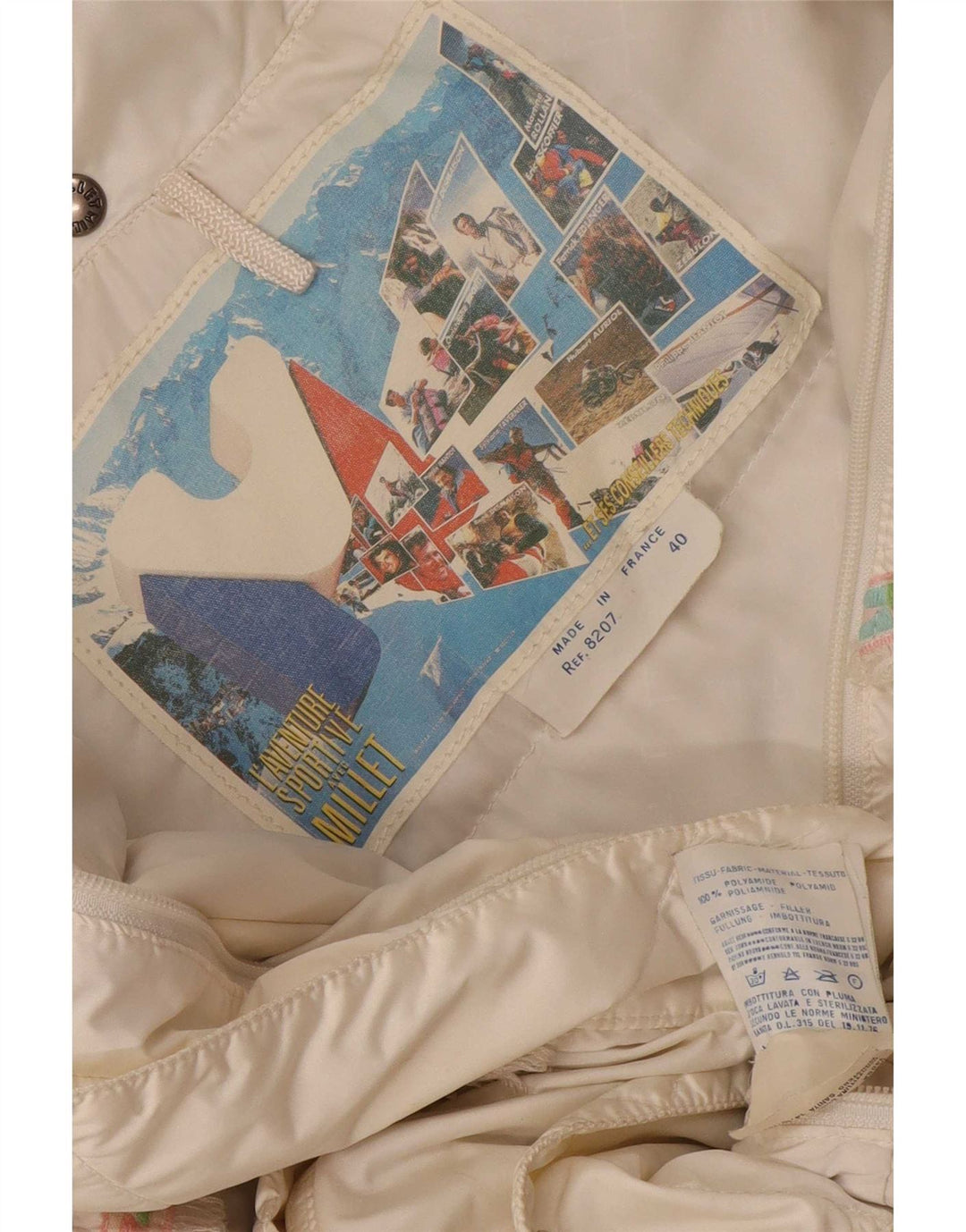Millet Veste matelassée surdimensionnée à capuche pour femme EU 40 Medium White Polyamide