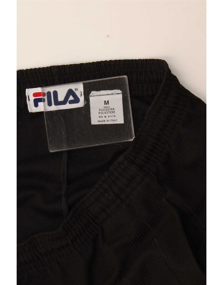 Fila Short de Sport Homme Noir Moyen Polyester