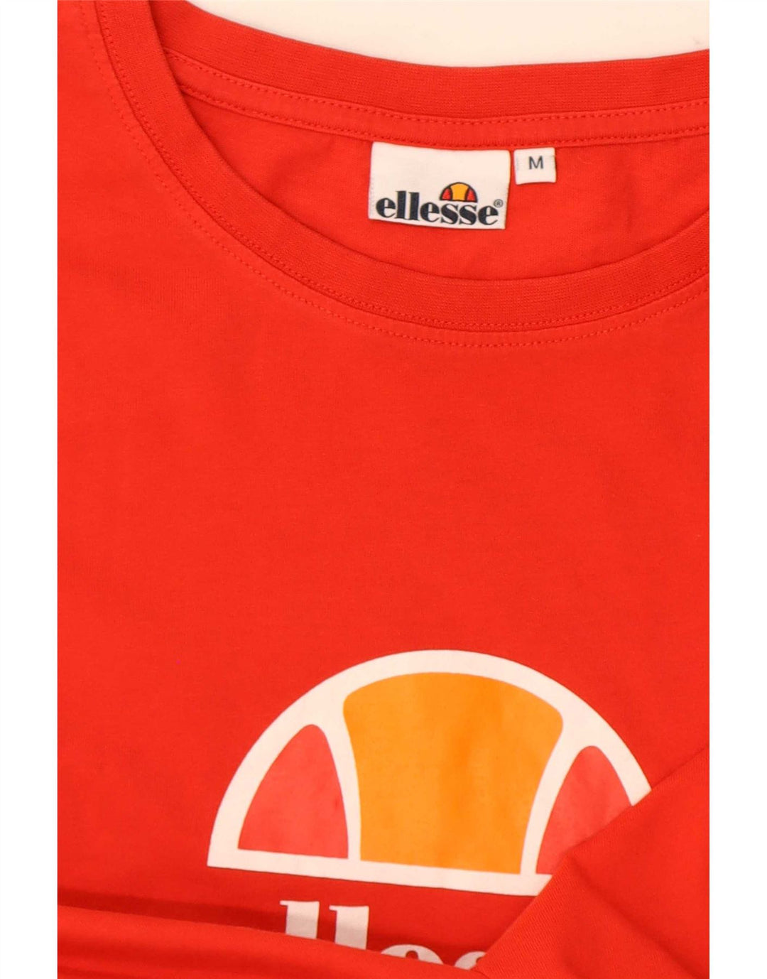 Ellesse T-Shirt Graphique Homme Rouge Moyen Colourblock