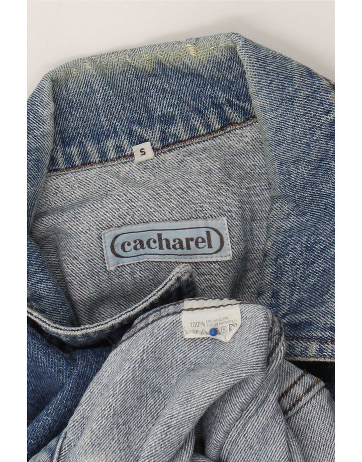 Cacharel Veste en Jean Homme UK 36 Petit Bleu Coton