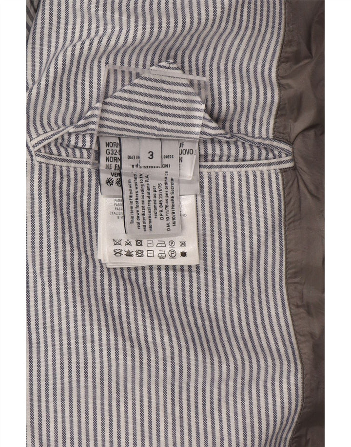 Moncler Veste matelassée à capuche pour homme Taille 3 Grand Gris Colorblock Designer