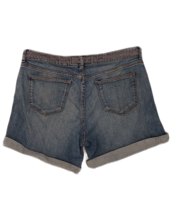 Fat Face Short en jean pour femme UK 10 Small W30 Bleu Coton