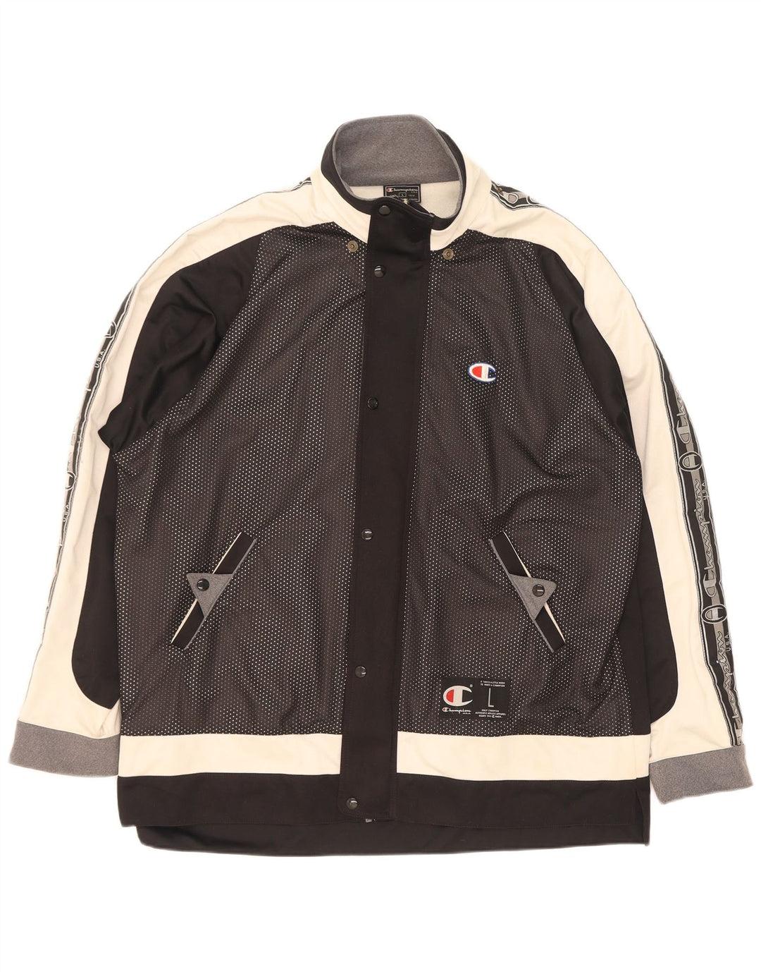 Champion Veste de Survêtement Graphique pour Homme Grand Noir Colorblock